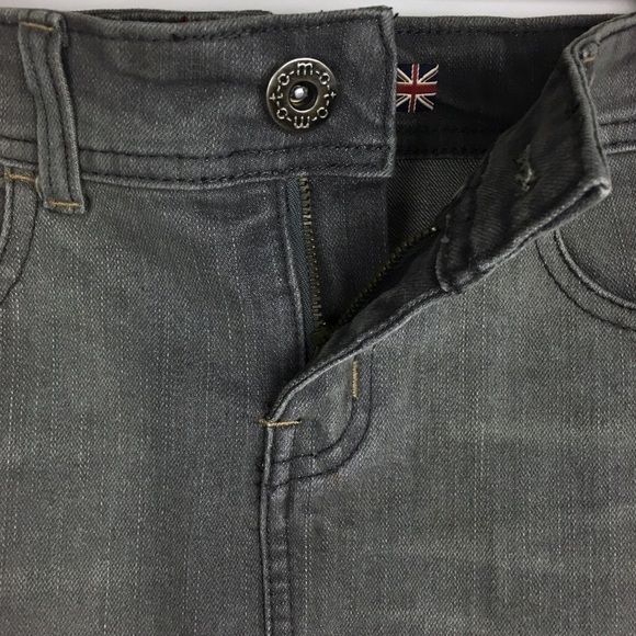 MAKERS OF TRUE ORIGINALS Pencil Skirt Denim Skinny Slim Stretch Grey Size 25 - Picture 5 of 9